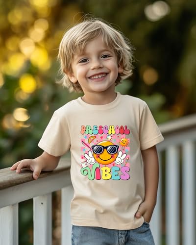 First Day of Pre-K Shirt – Toddler Boys and Girls Short Sleeve Back to School Outfit, 2T-5T4