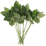 Hemobllo Künstliche Blumenstiele als Blumenstiele für Häkelblumen 10 Stück aus Flexiblem Kunststoff zum Basteln und Werkzeug für Blumenarrangements im Selbstgemacht Bereich