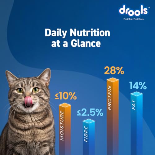 Image of Drools Adult Dry Cat Food 1.2kg Pack | Mackerel Flavour | Enriched with Essential Nutrients | Supports Skin & Coat | Complete Nutrition | Aids Digestion | Promotes Growth