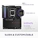 NZXT N9 X870E - AMD X870E AM5 ATX Gaming Motherboard for Ryzen 9000/8000/7000-20+2+1, DDR5, 4X M.2, PCIe 5.0, Wi-Fi 7, 5GbE, USB 4 – Full-Metal Cover, M.2 Quick-Release Latches – Black