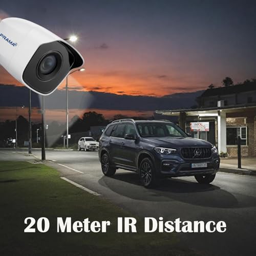 Image of PRAMA PT-HTC110E-ITP 1MP Bullet Camera, 1MP CMOS Sensor, Outdoor EXIR Bullet, 20m IR, ICR, Smart IR, IP66 Weatherproof, 3.6mm Lens, Support TVI Video Signal Output