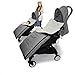 Saco de Dormir Para Bebé Funda,Saco de invierno Universal para Cochecito y Silla de Paseo con protección antideslizante, Impermeable a Prueba de Viento a Prueba de Frío Desmontable (Gris)