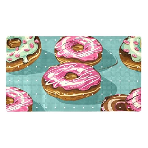 Tapis de bain donuts antidérapant extra long à séchage rapide pour douche - 2