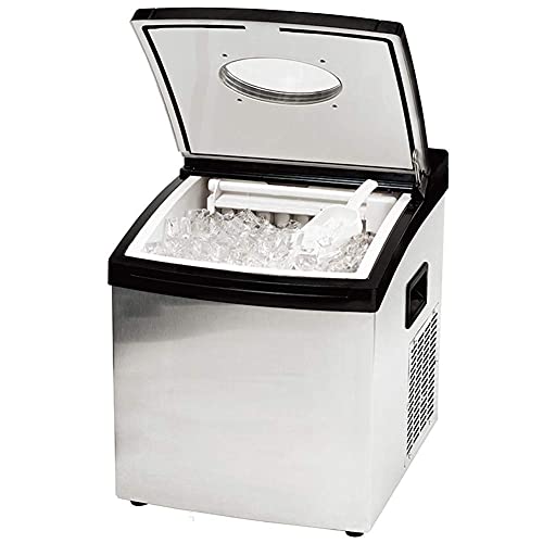 MHGD Eismaschine für Arbeitsplatte, 55 lbs Eis/24 h elektrische Eiswürfelbereiter in 8 Minuten fertig mit Eisschaufel, 2…