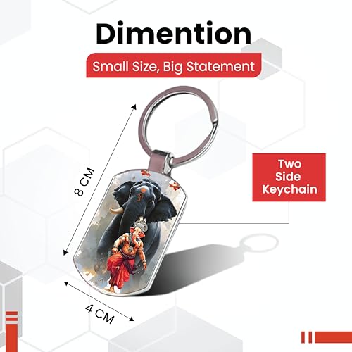 Image of Premium Printed Metal Keychain for Men & Women | High-Definition Artwork Print | Durable Key Ring for Car, Bike, Home & Office Keys | Stylish Decorative Key Holder Gift