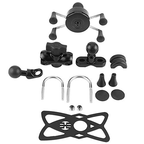 Motorcycle Phone Mount Bike Phone Mount 360 Degree Swivel Aluminium Alloy Base Navigation Bracket by Aramox - Used condition - Image 5