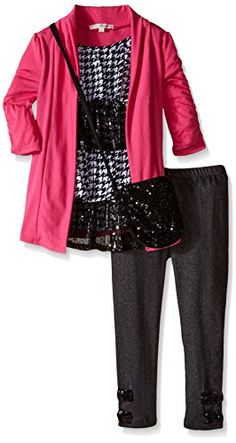 Image of Self Esteem Little Girls' Cozy Sequined Legging Set