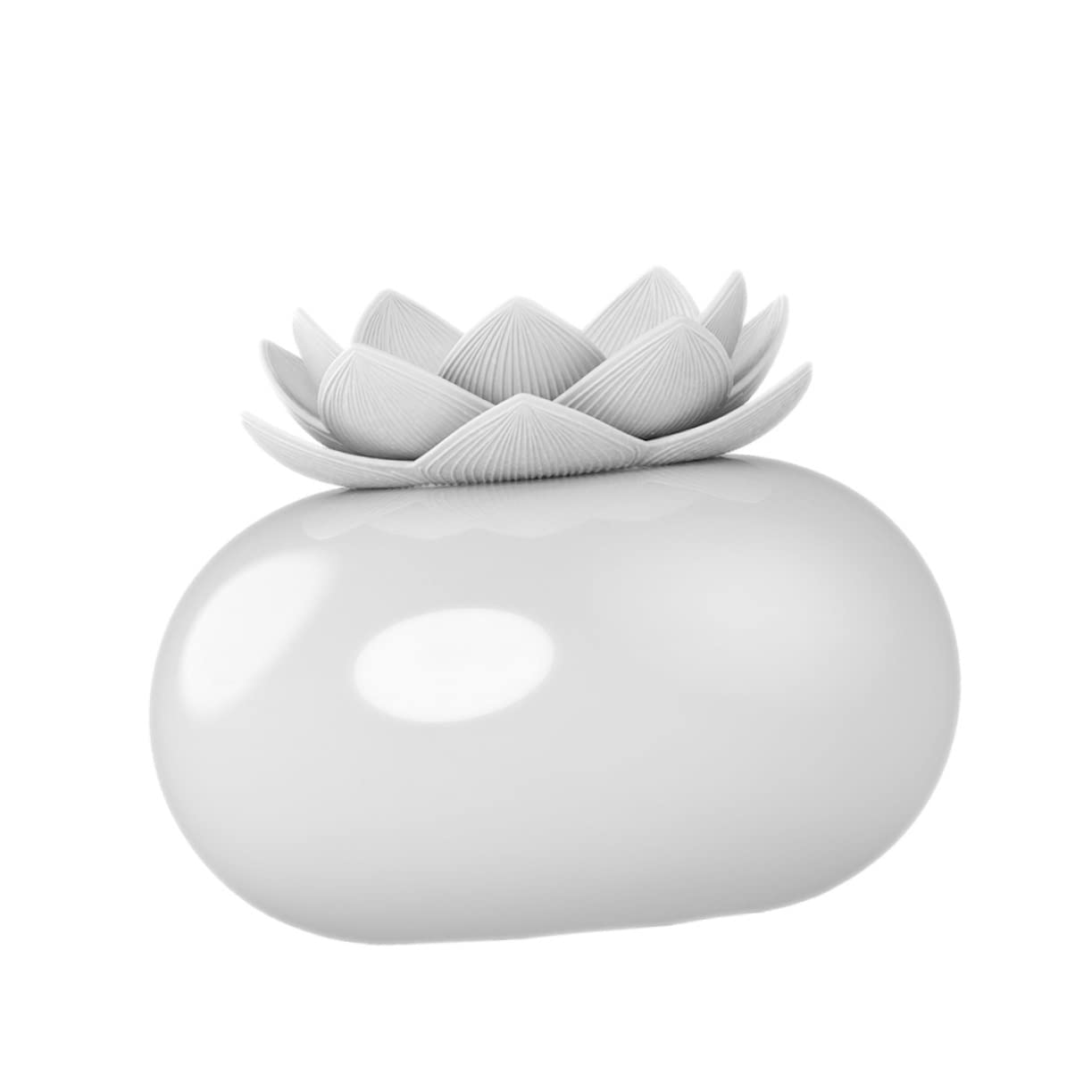 Umidificatore Aromaterapia Loto in Ceramica Bianco USB