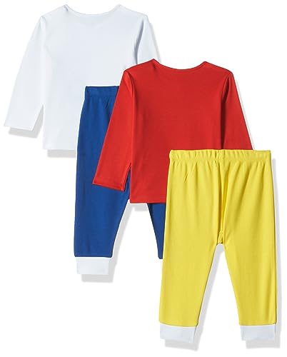 Image of Amazon Brand - Jam & Honey Baby-Boys and Girls 100% Soft & Pure Cotton Long Sleeve Tee with Jogger - Unisex Clothing Set