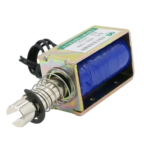 Electroimán de tracción CC 24V de 10mm y bastidor para automatización industrial