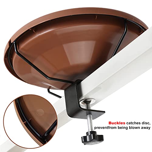 SANOTO Vogeltränke, Vogeltränke Balkon Groß Balkongeländer Garten Modern Vogelbad, ∅ 30 cm Vogeltränke Groß Frostsicher Winterfest Vogeltränke Hängend für Balkongeländer