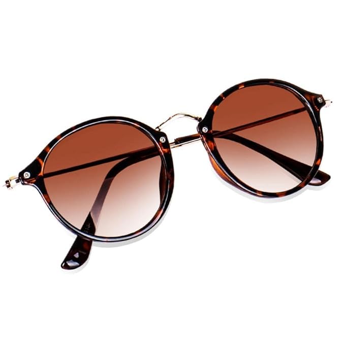 Sunglasses for Women Vintage Fashion Sunglasses With UV 400 Protection | Round Frame Eyewear |-picture-34