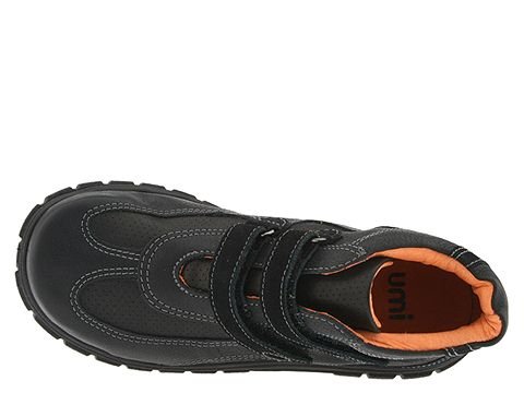 umi Zip Black Leather Booties EU 22/US 6.52