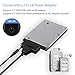 Mbiydeg SATA to USB 3.0 and USB C Adapter Cable for 3.5 2.5 Inch SSD/HDD Hard Drive Reader, External Converter for SSD/HDD Data Transfer with 12V/2A Power Adapter