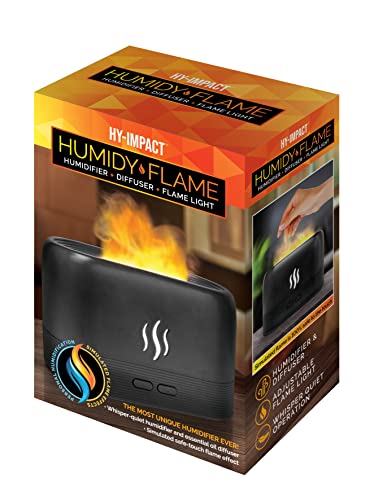 Humidy Flame Difusor Aromático Eléctrico Negro Portátil miniatura 6