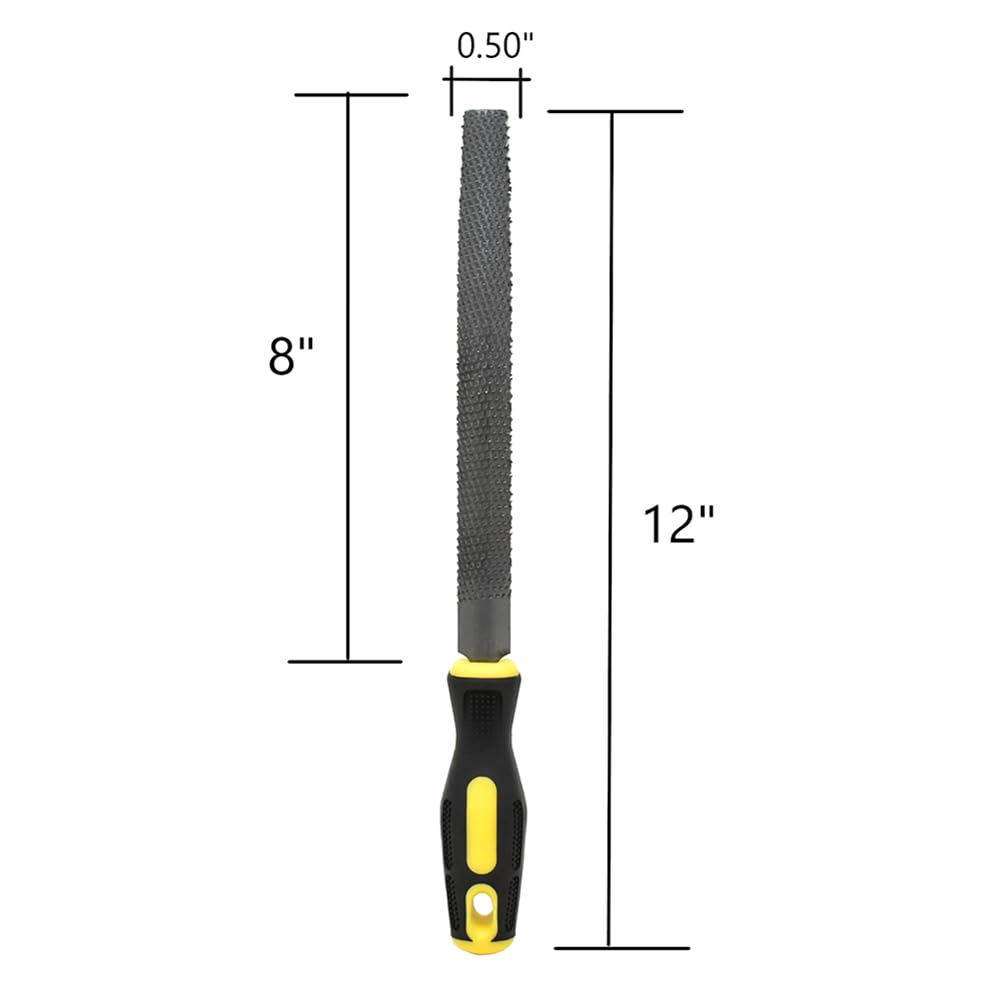 Big Horn 19893 8-Inch Wood Half-Round Rasp File - Coarse