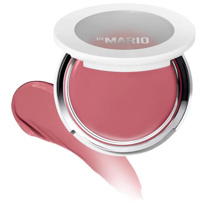 Makeup B-M - Cream Blush Veil – Soft Pop Plumping Cheek Color for Natural Radiant Glow, Lightweight & Blendable Formula, Long-Lasting Finish - Color: Rose Crush - (spiced rose)