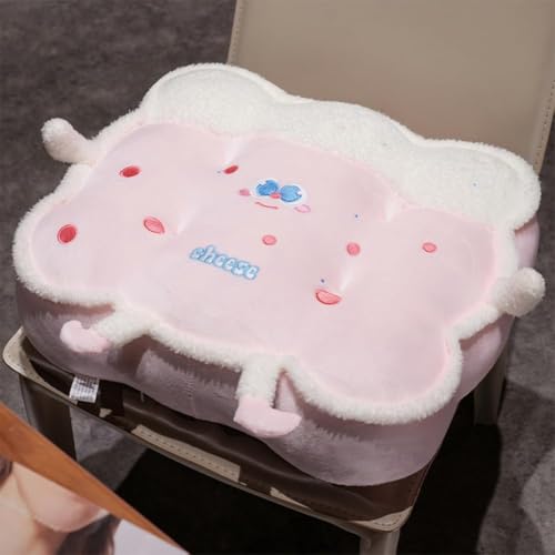Coussin de siège en forme de fromage coussin de chaise surélevé épais en peluche XJBTBA universel