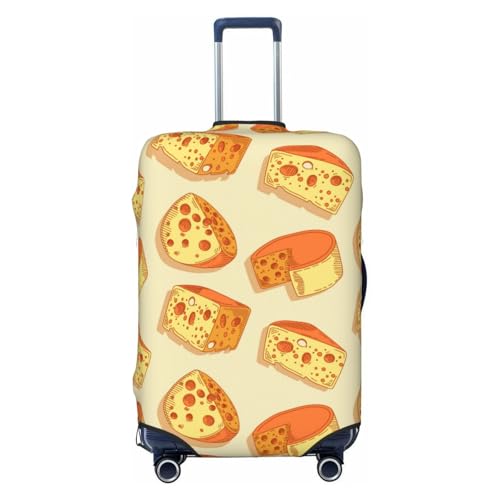 Travel Luggage Cover,Cute Cheese Pattern Stretch Suitcase Cover Protector with Zipper Closure For 18-32 Inch Luggage