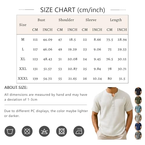 Chemise Henley homme anti-transpiration lin ample pour canicule - 2