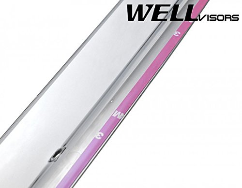 Wellvisors Replacement For 2007-2012 Nissan Versa Hatchback Clip-On Smoke Tinted Side Rain Guard Window Visors Deflectors 3-847Ns002 #TOP7