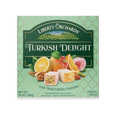 Liberty Orchards, Turkish Delight - Premium Chewy Gourmet Vegan Candy 10 Oz. Cover