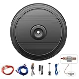 EagleNav 12' Car Subwoofer, Deep Bass, Anti-Theft Spare Tire Design, Plug & Play, OEM-Style Spare Tire Mount, No Space Wasted, High Output for Cars & Trucks