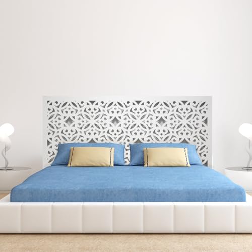 Cabecero de Cama en Madera Calada para de Matrimonio o Juvenil. Cabezal Fabricado