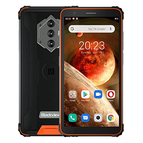 Blackview BV6600 Móvil Antigolpes, Batería 8580mAh (Carga Inversa), 5.7'' HD+ IP68 IP69K...