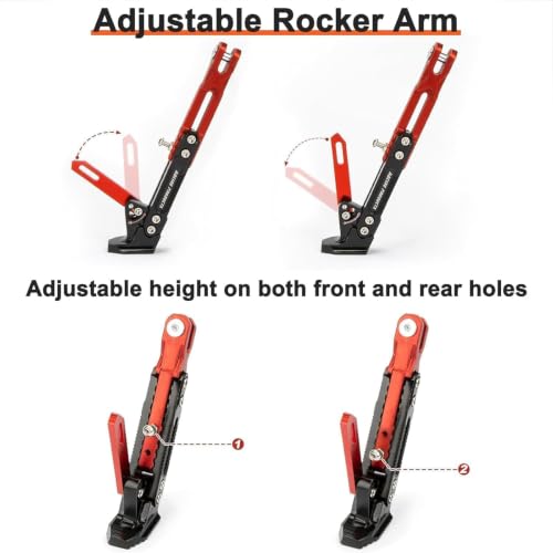 Pata de cabra de moto regulable y soporte de aluminio CNC para Guzzi V7 3