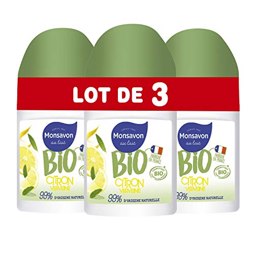 Déodorant Bio Monsavon Bille Citron Verveine anti odeur sans alcool