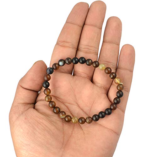Image of Reiki Crystal Products Natural Crystal Stone Bracelet 6 mm Round Beads for Men & Women | Gemstone Jewellery Bracelet | Reiki Charged | Multiple Stone Variants Available