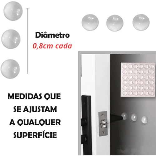 Protetor Silicone Anti Impacto Autoadesivo Kit Com 35 Unidades Resistente Gota Proteção Contra Batid