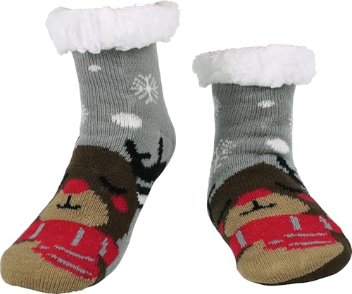 BenSorts Kids Slipper Socks Girls Boys Warm Fuzzy Fleece Christmas Socks Gift Stocking Stuffers