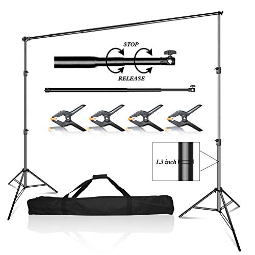 Emart 10 x 10 ft Photo Video Studio Heavy Duty Adjustable Backdrop Support