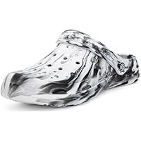 Gaatpot Mens Womens Garden Clogs Shoes with Arch Support Unisex Gardening Slip on Sandals Beach Slippers Shoes Clog White,13-13.5 Women/11.5-12 Men