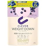 クレバー ホエイプロテイン [WPI100%] ウエイトダウン ブルーベリー味 315g [イヌリン 乳酸菌配合]