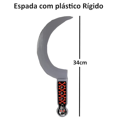 Fantasia do Pânico para Carnaval Dia das Bruxas Halloween com Facão e Foice