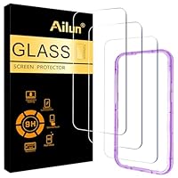 Ailun 3 Pack Screen Protector for iPhone 17 Pro Max [6.9 inch] with Installation Frame, Tempered Glass, Sensor Protection, Dynamic Island Compatible, Case Friendly