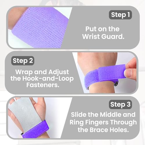 FINGER TEN Gymnastics Hand Grips Gloves Sets for Kids (Violet, L) by FINGER TEN - Used condition - Image 3