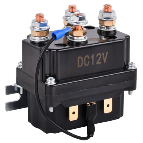 Relais solénoïde 12 V 250 A Relai solénoïde de remplacement pour ATV UT Winch Control 8000 – 15000 lb
