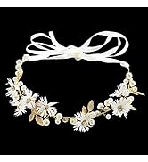 Flower Headbands for Women Fashion Hair Accessories, Wedding Floral Hair Wreath for Bride Bridesm...
