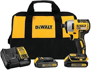 DEWALT 20V MAX* Cordless Impact Driver Kit, Brushless, 1/4-inch (DCF787C2)