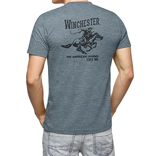 Winchester® Official Men's Vintage Rider Graphic Printed Short Sleeve T-Shirt (Regular, Big and Tall Sizes)