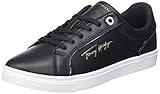  Tommy Hilfiger Tenis Signature Piping, Zapatillas Mujer, Negro (Black Patent), 42 EU