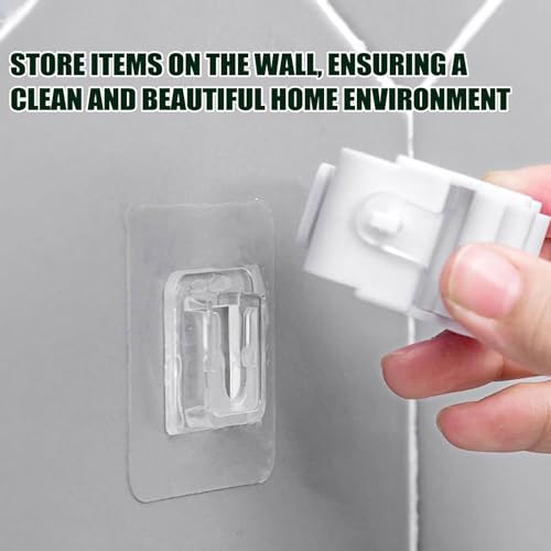 Image of Yinhing 18 Pairs Double Sided Sticky Hooks, Adhesive Wall Hooks for Hanging and Organizing Power Outlets, Picture Frames, RV Accessories