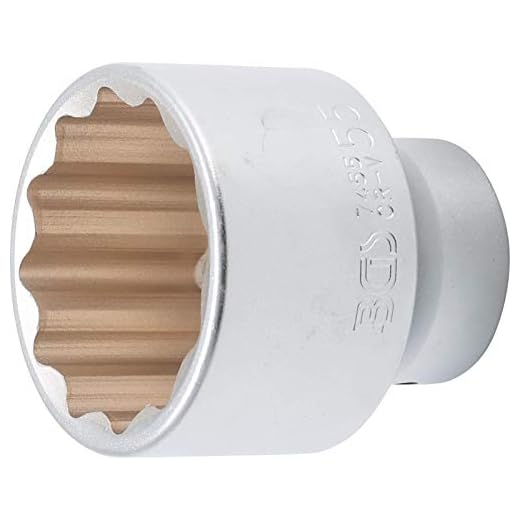 BGS 7455 | Steckschlüssel-Einsatz Zwölfkant | 20 mm (3/4") | SW 55 mm