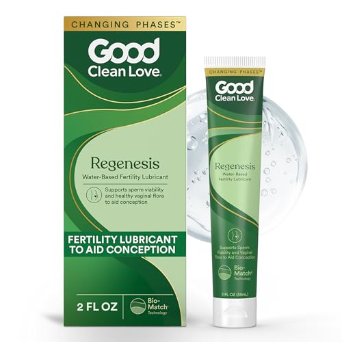 Good Clean Love Regenesis Fertility-Friendly Lubricant, Water-Based Lube for Women & Couples Trying...