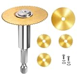 1/4 Inch Hexagonal Shank PVC Pipe Cutting Tool Kit HSS Saw Blade for Cutting Wood Plastic Soft Metal Electric Drill Accessory