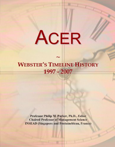 Preisvergleich Produktbild Acer: Webster's Timeline History, 1997 - 2007